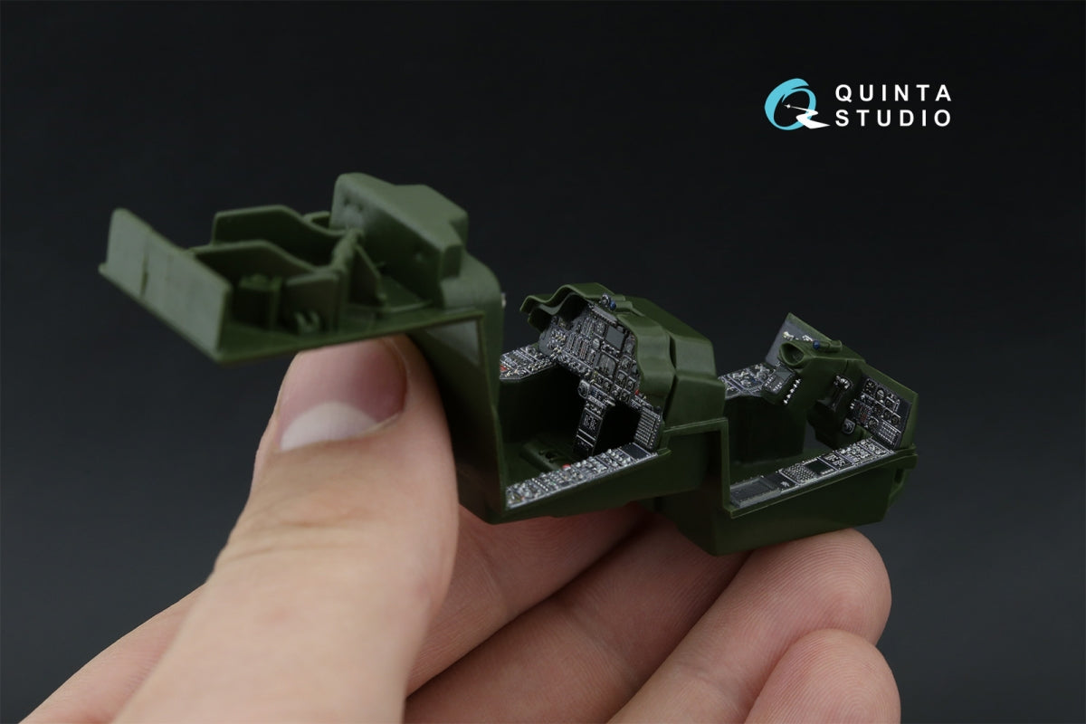 Quinta Studio QDS-48572 AH-64A 3D-Printed &amp;amp; coloured Interior on decal paper (Academy/Modelist) (small version) 1/48 – zdjęcie 8