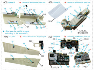 Quinta Studio QD32079 OV-10D 3D-Printed &amp;amp; coloured Interior on decal paper (KittyHawk) 1/32 – immagine 2