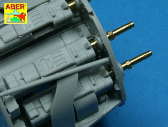 Aber A32010 Set of 2 barrels for German aircraft 30mm machine cannons MK 108 with blast tube 1/32 – zdjęcie 5