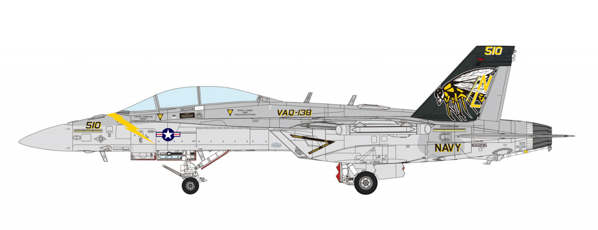 Meng LS-019 Boeing EA-18G Growler Electronic Attack Aircraft Yellow Jackets 1/48 – zdjęcie 13
