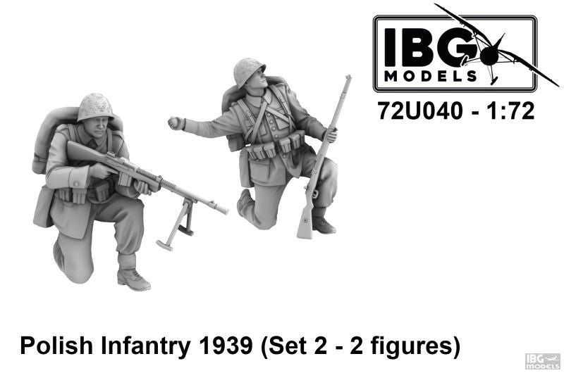 IBG 72U040 Polish Infantry 1939 Set 2 (3d printed - 2 figures) 1/72