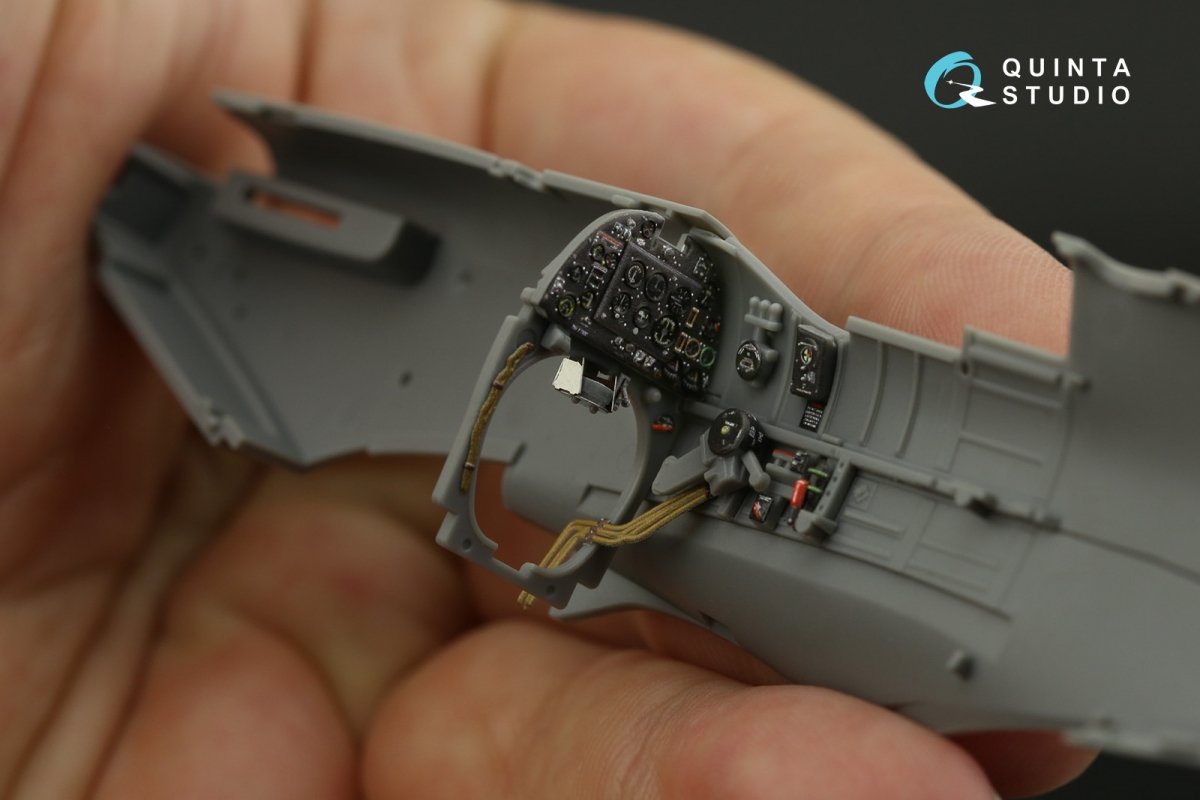 Quinta Studio QD48134 Spitfire Mk.I 3D-Printed &amp;amp; colored Interior on decal paper (Tamiya) 1/48 – image 7