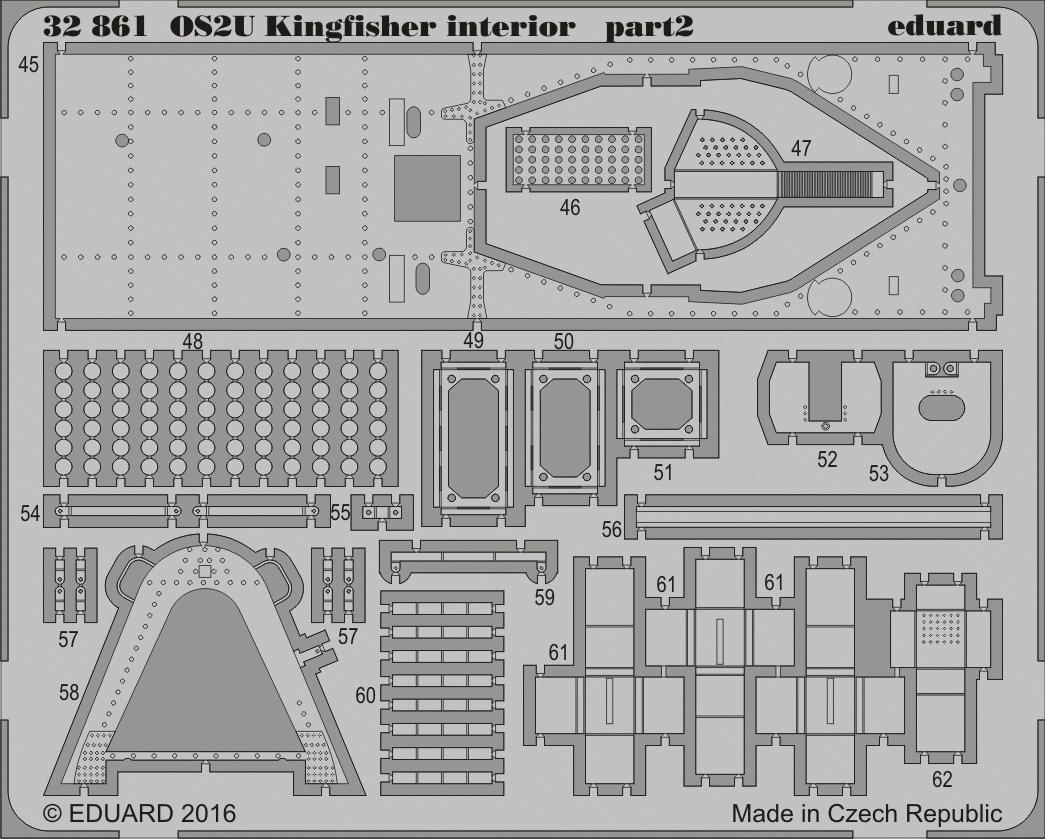 Eduard 32861 OS2U Kingfisher interior KITTY HAWK 1/32 – zdjęcie 2