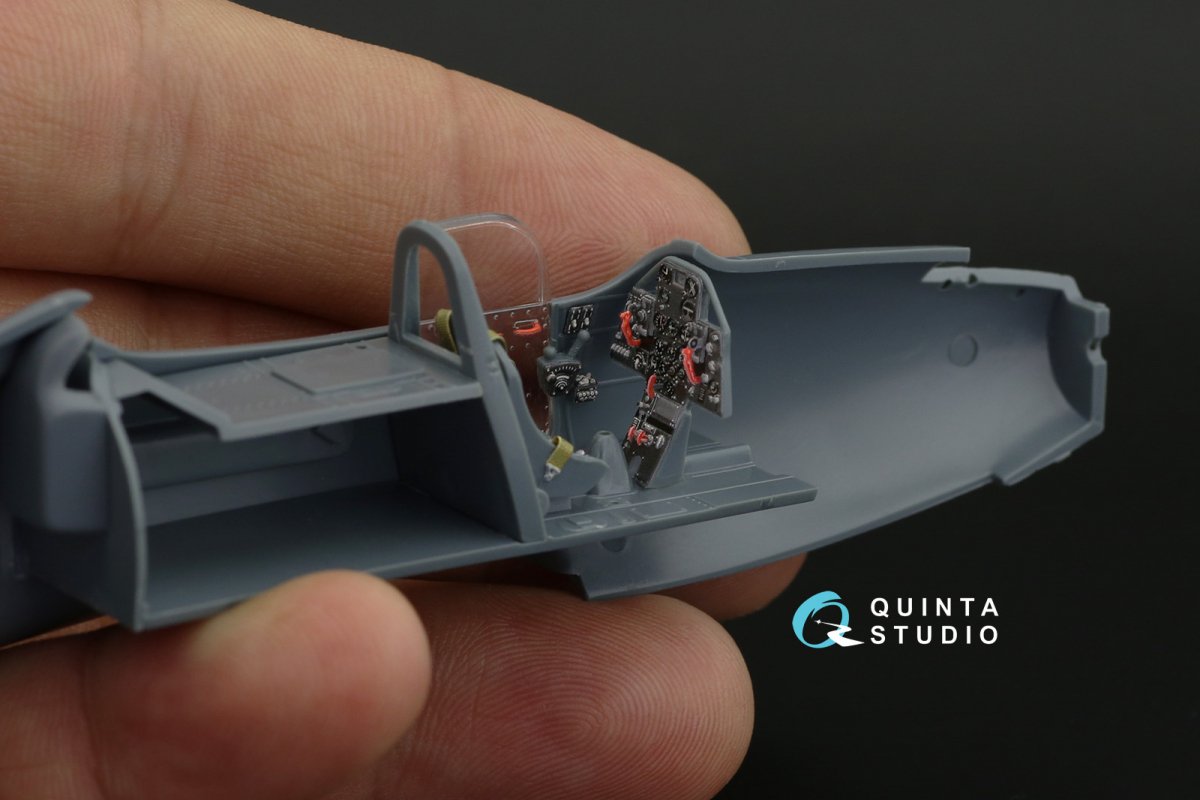 Quinta Studio QD48247 P-39 3D-Printed &amp;amp; coloured Interior on decal paper ( Eduard ) 1/48 – immagine 6