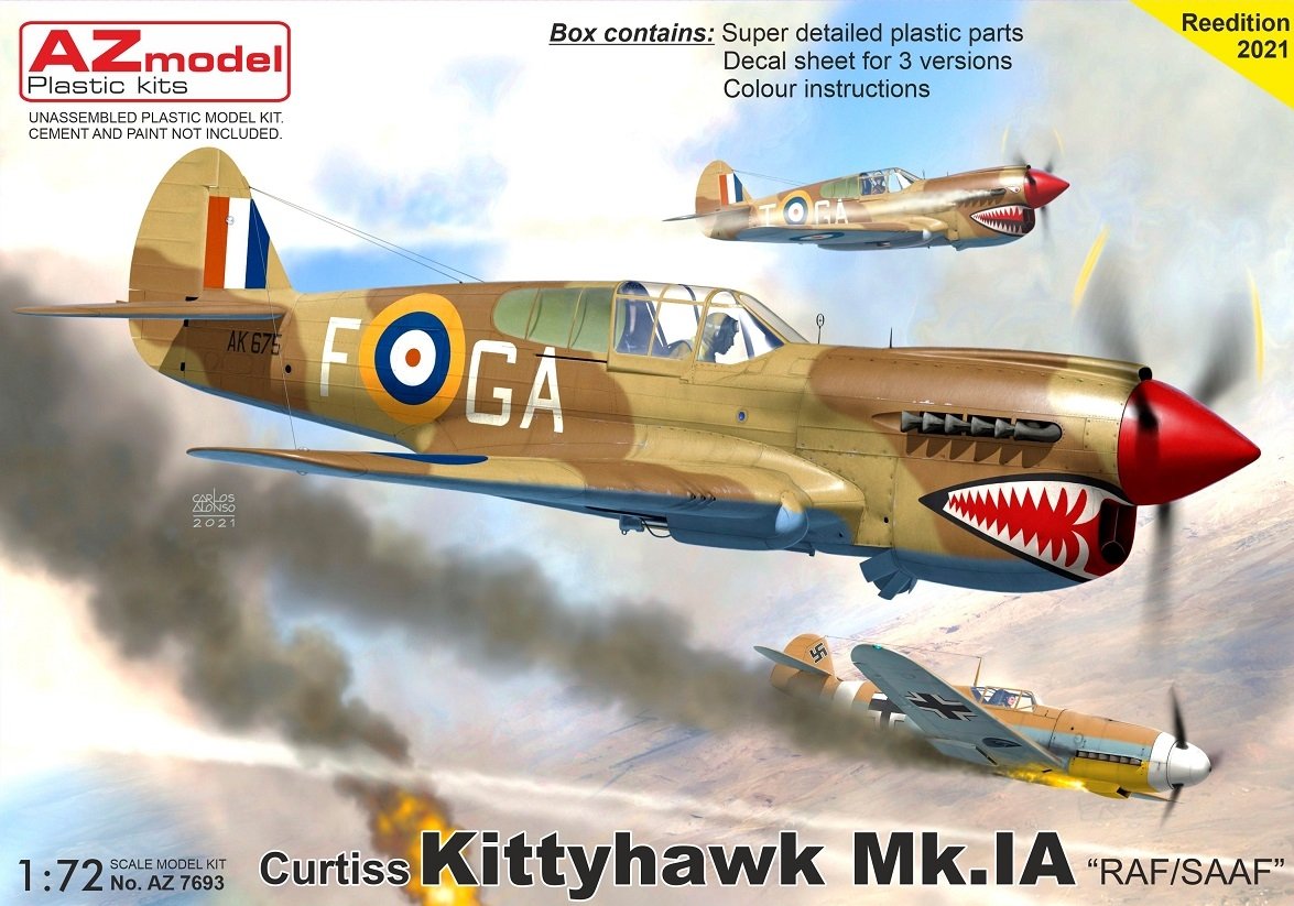AZ Model AZ7693 Kittyhawk Mk.Ia “RAF/SAAF” 1/72