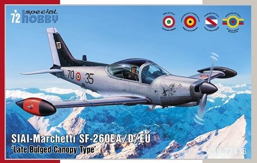 Special Hobby 72433 SIAI-Marchetti SF-260 EA/D/EU &amp;#39;Late Bulged Canopy Type&amp;#39; 1/72