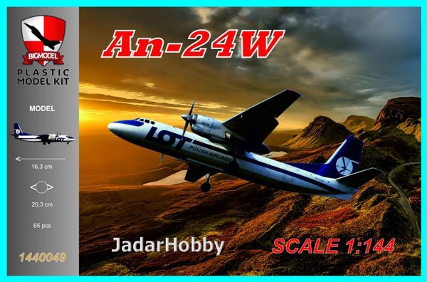 Big Model 1440049 Antonov An-24W Lot 1/144