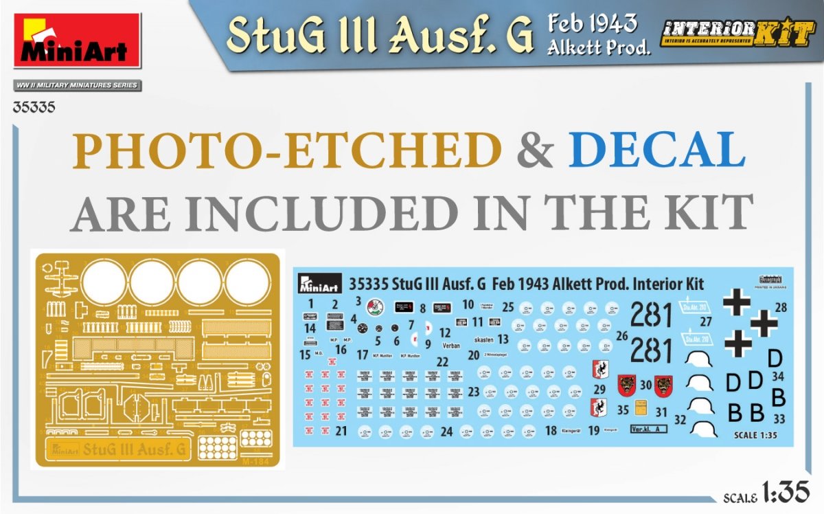MiniArt 35335 StuG III Ausf. G Feb 1943 Alkett Prod. INTERIOR KIT 1/35 – image 2