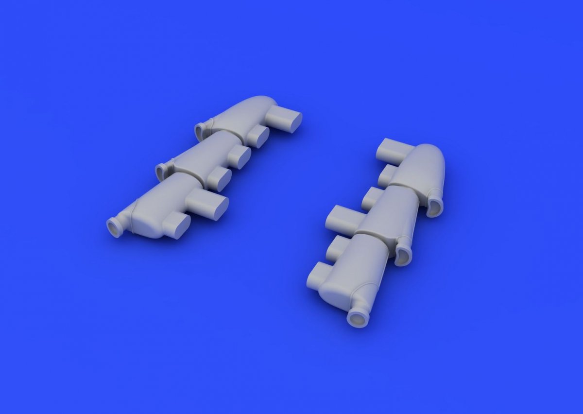 Eduard 648230 Hurricane Mk. I exhaust stacks 1/48 (AIRFIX) – zdjęcie 2