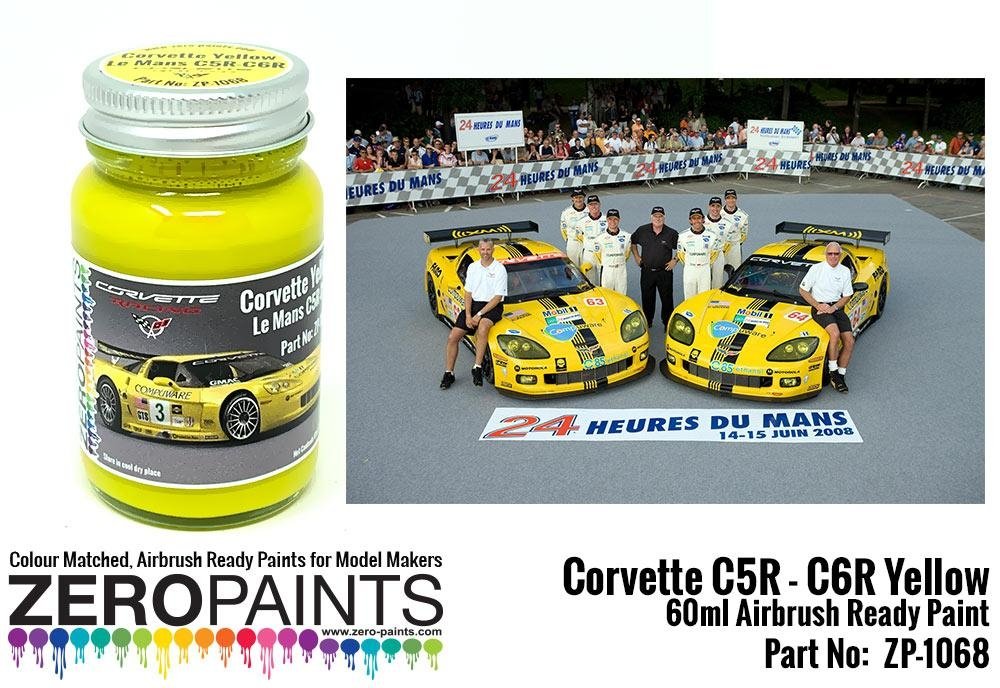 Zero Paints 1068 Yellow Paint for Corvettes C5R-C6R 60ML