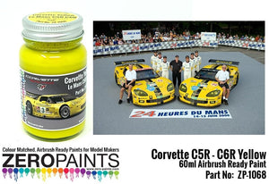 Zero Paints 1068 Yellow Paint for Corvettes C5R-C6R 60ML