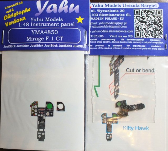 Yahu YMA4850 Mirage F.1 CT (Kitty Hawk / Italeri) 1/48