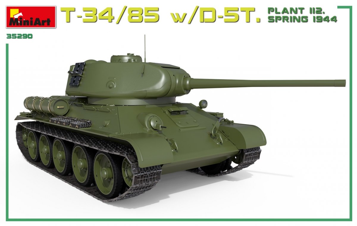 Miniart 35290 T-34/85 w/D-5T. PLANT 112. SPRING 1944. INTERIOR KIT 1/35 – zdjęcie 3