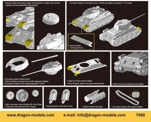 Dragon 7668 Chinese Volunteer T-34/85 1/72 – image 2