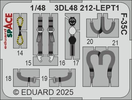Eduard 3DL48212 F-35C SPACE Tamiya 1/48 – zdjęcie 3