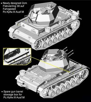 Cyber Hobby 6778 2cm Flakvierling 38 auf Fahrgestell Pz.Kpfw.III Ausf.M 1/35 – image 2