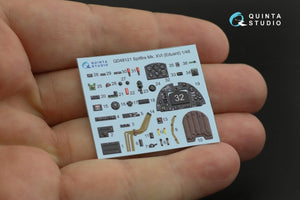 Quinta Studio QD48121 Spitfire Mk.XVI 3D-Printed &amp;amp; colored Interior on decal paper (Eduard) 1/48 – image 2