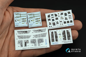 Quinta Studio QD48346 FA-18D early 3D-Printed &amp;amp; colored Interior on decal paper (Hasegawa) 1/48 – image 5