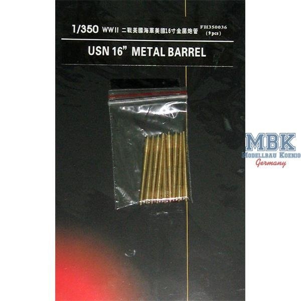 Flyhawk FH350036 WWII USN 16&amp;quot; Metal Barrels (9 Pcs.) 1/350 – zdjęcie 2