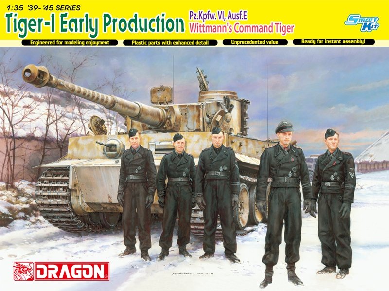 Dragon 6730 Tiger I Early Production Pz.Kpfw.VI,Ausf.E Wittmann Command Tiger / magic track 1/35