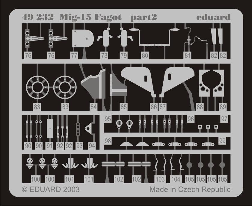 Eduard 49232 MiG-15 Fagot 1/48 Trumpeter – Bild 3