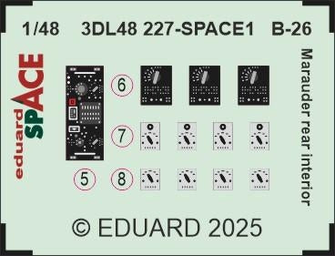 Eduard 3DL48227 B-26 Marauder rear interior SPACE ICM 1/48 – zdjęcie 3