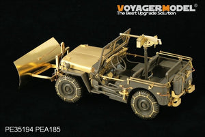 Voyager Model PEA185 WWII U.S. Jeep Willys MB snow plow w/ tyre chains (For TAMIYA /ITALIAN) 1/35 – zdjęcie 3