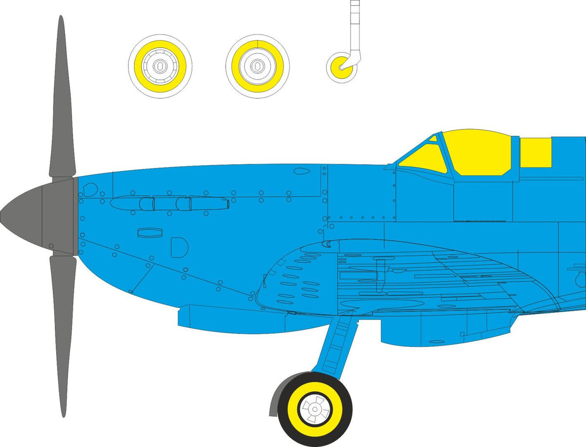 Eduard 644357 Spitfire Mk. IXe LööKplus w/ fishtail exhausts for AIRFIX 1/48 – imagen 5