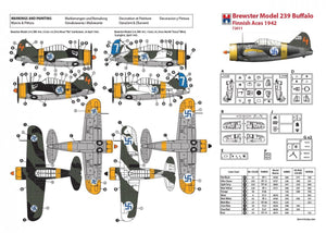 Hobby 2000 72011 Brewster 239 Buffalo Finnish Aces 1942 1/72 – zdjęcie 2