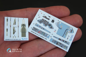 Quinta Studio QD48148 Su-27 3D-Printed &amp;amp; coloured Interior on decal paper (for GWH kit) 1/48 – zdjęcie 3