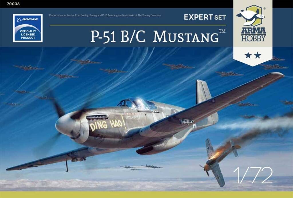 Arma Hobby 70038 P-51 B/C Mustang™ Expert Set 1/72 – image 2