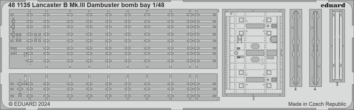 Eduard 481135 Lancaster B Mk. III Dambuster bomb bay HONG KONG MODELS 1/48