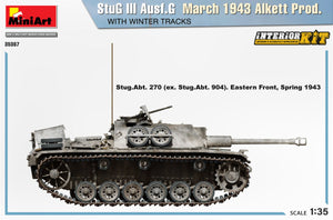 Mini Art 35367 StuG III Ausf. G March 1943 Alkett Prod. WITH WINTER TRACKS. INTERIOR KIT 1/35 – image 3