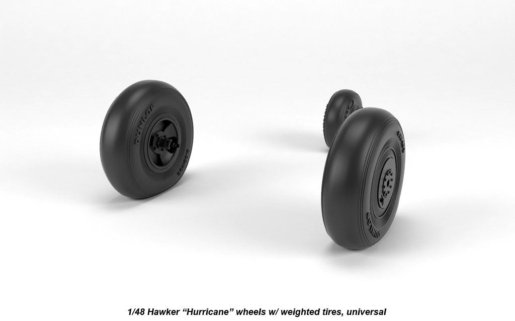 Armory Models AW48414 Hawker Hurricane wheels w/ weighted tires 1/48 – zdjęcie 3