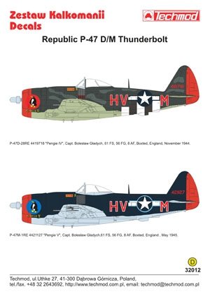 Techmod 32012 - Republic P-47D/M Thunderbolt 1/32 – zdjęcie 2