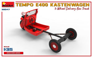 MiniArt 38047 TEMPO E400 KASTENWAGEN 3-WHEEL DELIVERY BOX TRACK 1/35 – zdjęcie 3