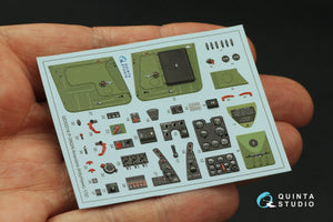 Quinta Studio QD32216 P-39Q/N Airacobra 3D-Printed coloured Interior on decal paper (KittyHawk) 1/32 – zdjęcie 4