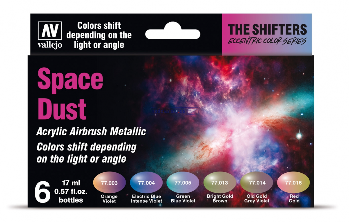 Vallejo 77091 Eccentric The Shifters Zestaw 6 farb 17ML - Space Dust – zdjęcie 2