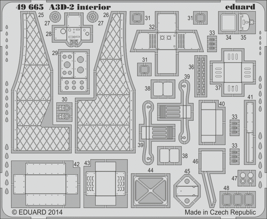 Eduard 49665 A3D-2 interior S. A. TRUMPETER 1/48 – zdjęcie 2