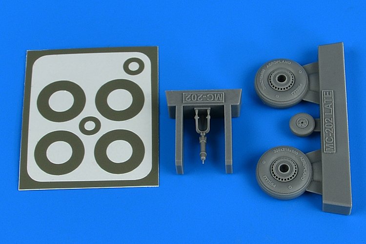 Aires 4819 Macchi Mc.202 - late wheels &amp;amp; paint masks 1/48 HASEGAWA / EDUARD