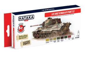 Hataka HTK-AS94 Late WW2 German AFV paint set (8x17ml)