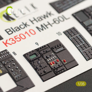 KELIK K35010 MH-60L BLACK HAWK INTERIOR 3D DECALS FOR KITTY HAWK KIT 1/35 – image 7