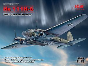 ICM 48262 He 111H-6, WWII German Bomber 1/48
