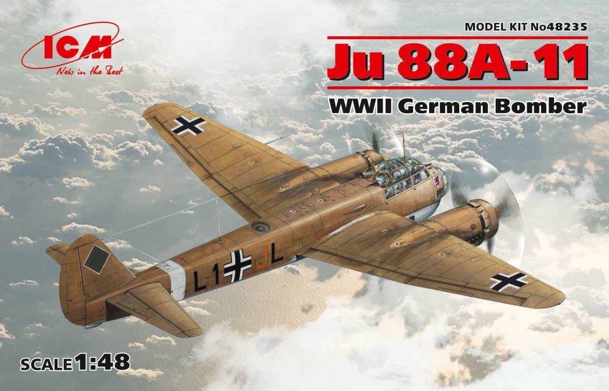 ICM 48235 Ju 88A-11, bombardier allemand de la Seconde Guerre mondiale (1/48)