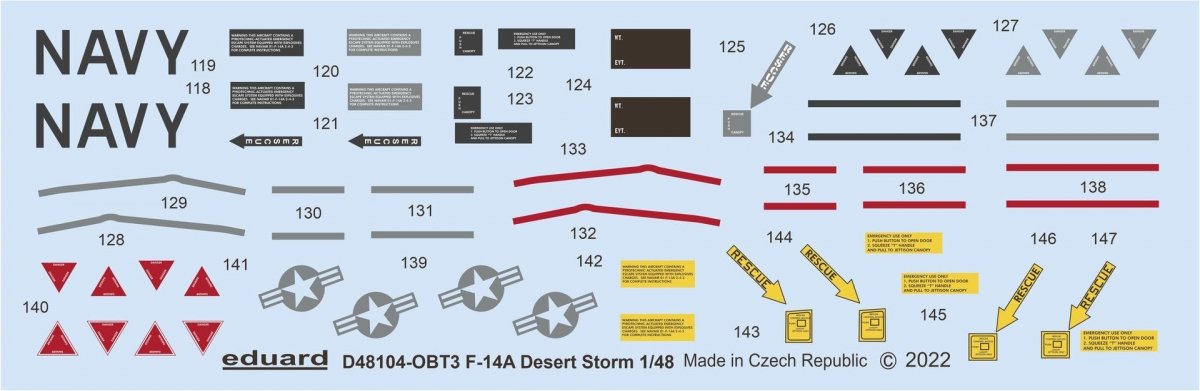 Eduard D48104 F-14A Desert Storm TAMIYA 1/48 – image 3
