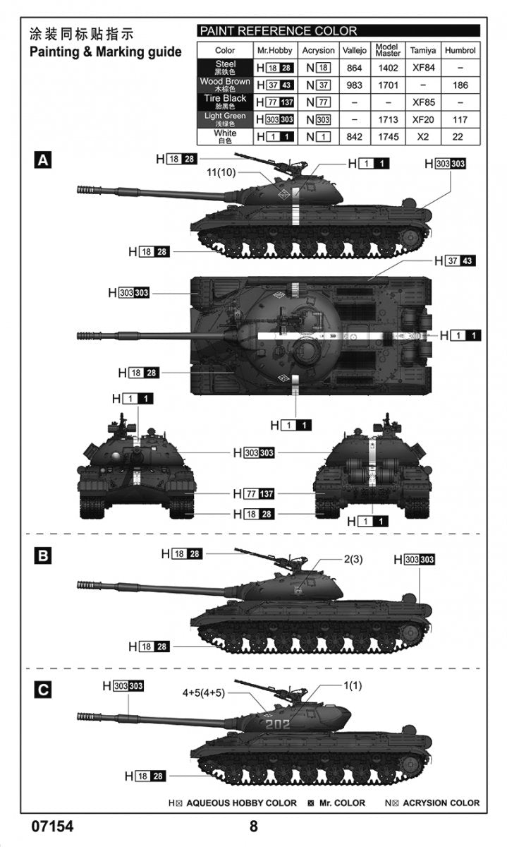 Trumpeter 07154 Soviet T-10M Heavy Tank 1/72 – zdjęcie 5