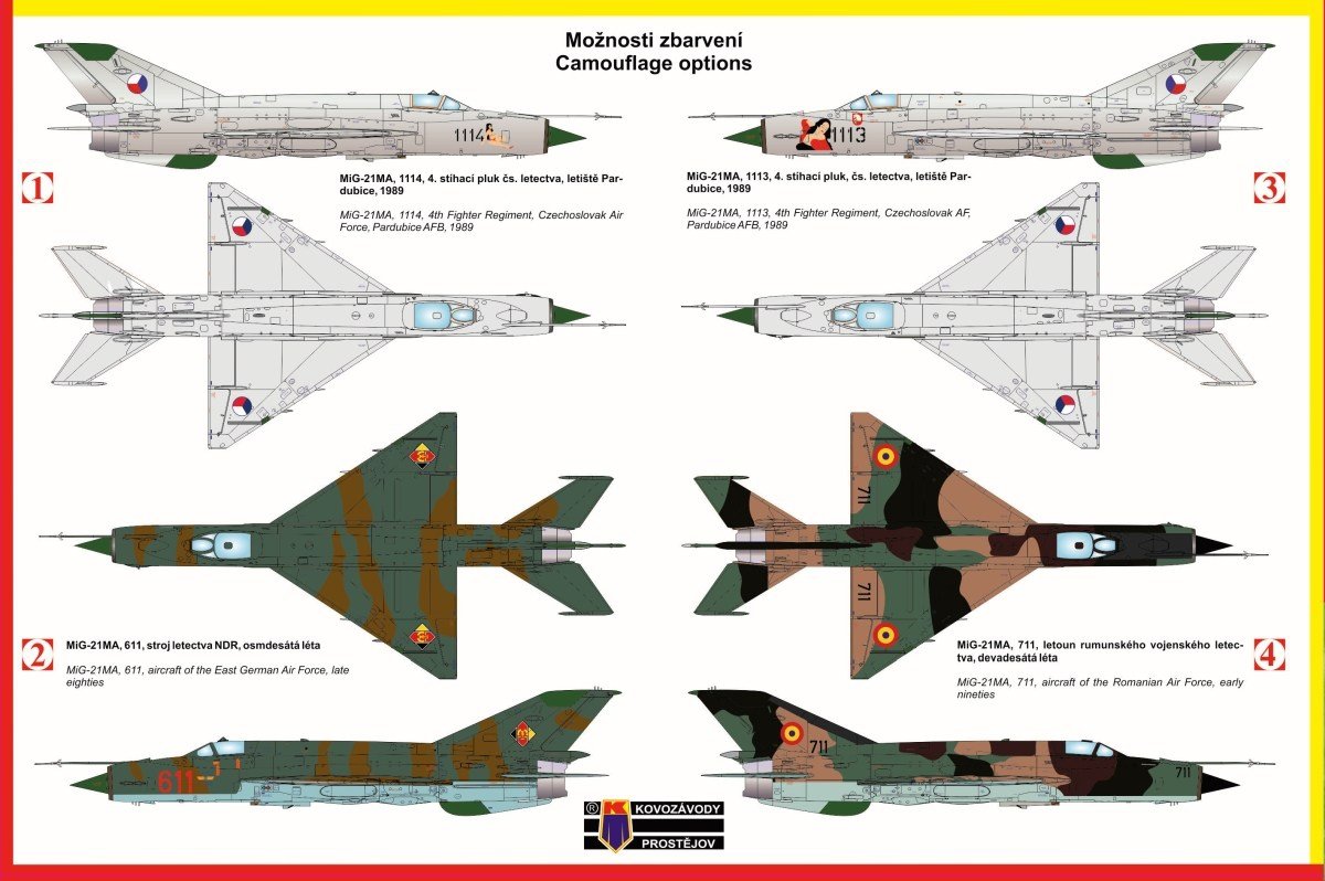 Kozavody Prostejov KPM0097 MiG-21MA 1/72 – zdjęcie 2