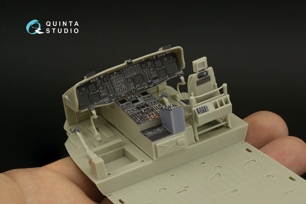 Quinta Studio QD+35108 MH-60L 3D-Printed &amp;amp; coloured Interior on decal paper (Kitty Hawk) (with 3D-printed resin parts) 1/35 – zdjęcie 8