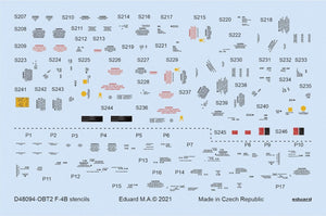 Eduard D48094 F-4B stencils TAMIYA 1/48 – zdjęcie 2