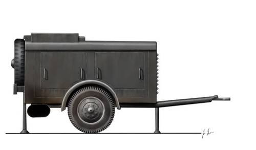 CMK 8038 German Air Compressor 1/48